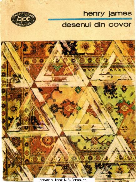 ** Literatura romana si universala - IN LUCRU - Henry James - Desenul din covor djvu - Carti in limba romana