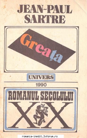 ** Literatura romana si universala - IN LUCRU - Jean-Paul Sartre - Greata djvu - Carti in limba romana