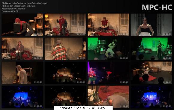 Liuba(Teatrul de Nord Satu-Mare) - scenariu dramatic după texte de - Teatru rom�nesc - Romanian Theater