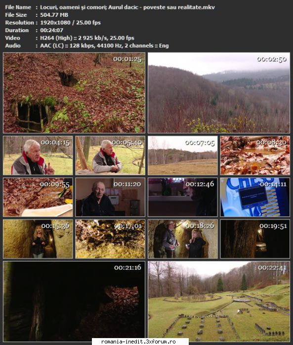 Locuri, oameni și comori - Locuri, oameni şi comori; Aurul dacic - Filme Documentare