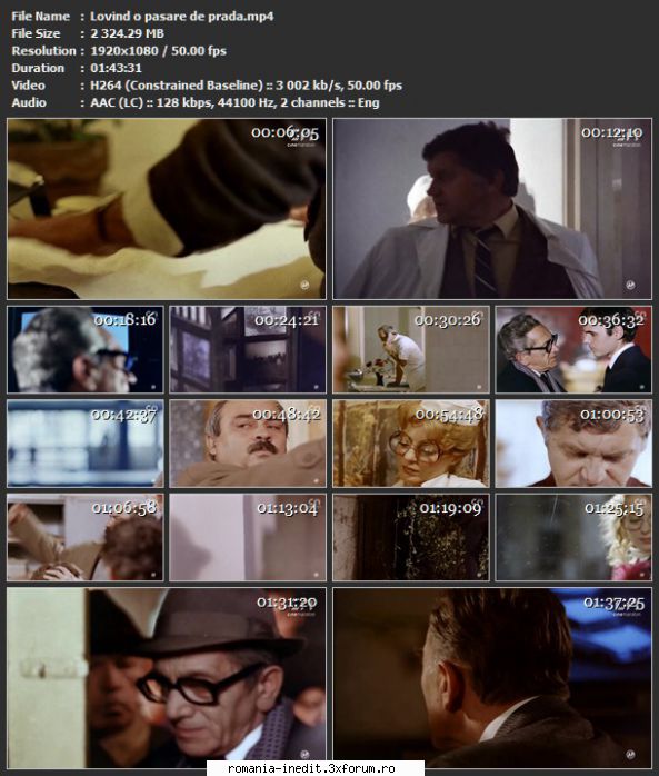 Lovind o pasare de prada (1984) - sasadoru - Filme rom�nesti - Romanian Movies