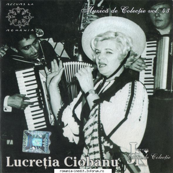 Lucretia Ciobanu - discografie - Muzica de colectie (Jurnalul - Muzica populara romaneasca - Romanian folk