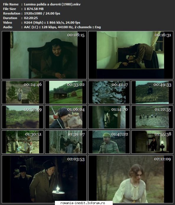 Lumina palida a durerii (1980) - sasadoru - Filme rom�nesti - Romanian Movies