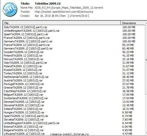 [MAP] IGO maps TA, NQ, TM - torent TELEATLAS FULL CONTENT TA l-am gasit pe - GPS Maps & Mapping - Download