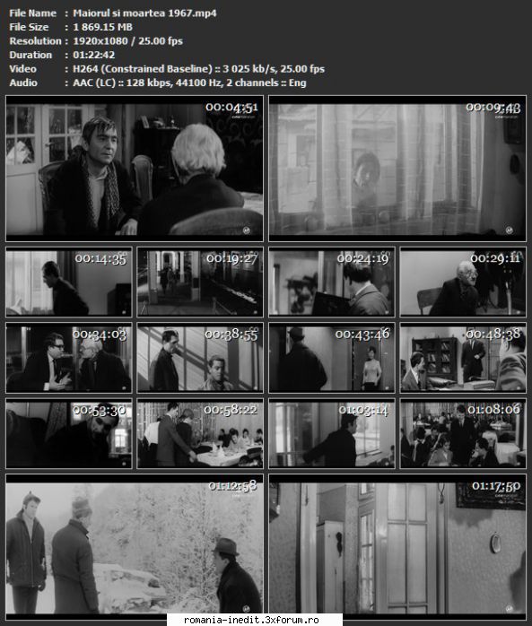 Maiorul şi moartea (1967) - sasadoru - Filme rom�nesti - Romanian Movies