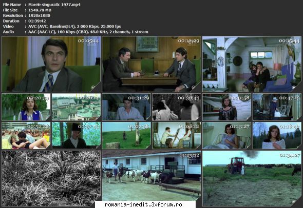 Marele singuratic (1976) - sasadoru - Filme rom�nesti - Romanian Movies