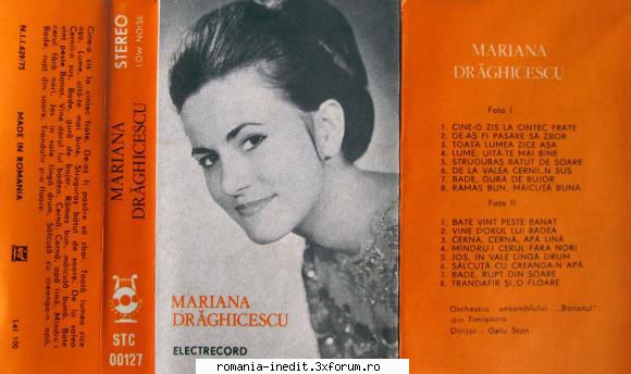 Mariana Draghicescu STC 00127 - Mariana Draghicescu STC 00127 - Muzica populara romaneasca - Romanian folk