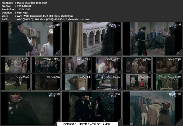 Masca de argint (1985) - tvrip Mod edit: File expirate, pentru file - Filme rom�nesti - Romanian Movies