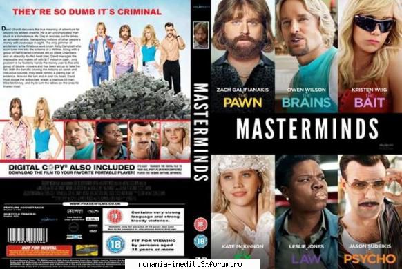 Masterminds (2016) - Masterminds (2016) Hoţi de geniu Un paznic - Filme - Movies