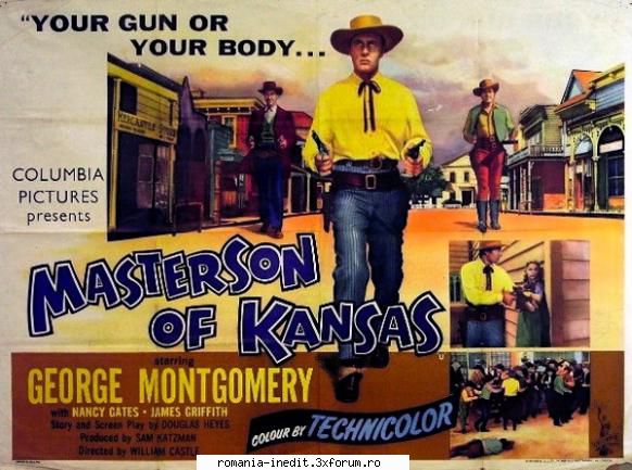 Masterson of Kansas (1954) - Masterson of Kansas (1954) �n Kansas, incercand - Filme clasice - Old Movies
