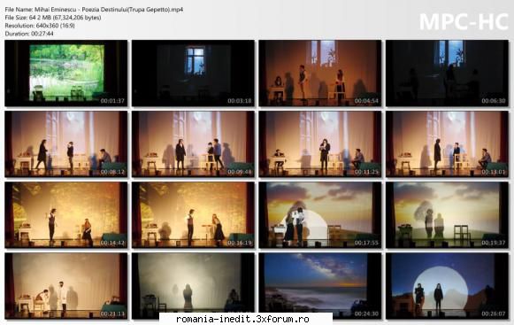 Mihai Eminescu - Poezia Destinului(Trupa Gepetto) - bgl23 - Teatru rom�nesc - Romanian Theater