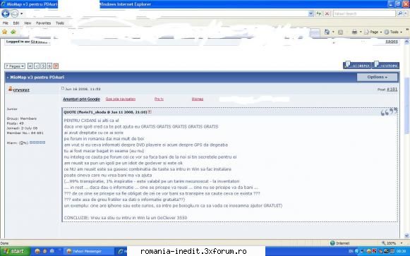 Miomap v3.3 PDA - scuze de OFF TOPIC iti respect munca si - GPS Maps & Mapping - Download