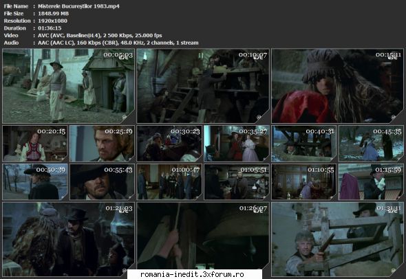 Misterele Bucurestilor (1983) - tvrip Mod edit: File expirate, pentru - Filme rom�nesti - Romanian Movies