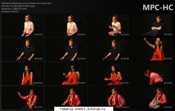 Misteriosul caz Lulu(Teatrul din Culise) - Cu: Larissa Stroe, Laura - Teatru rom�nesc - Romanian Theater