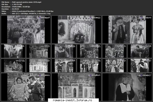 Mult zgomot pentru nimic (1976) (Teatru TV) - sasadoru - Teatru rom�nesc - Romanian Theater