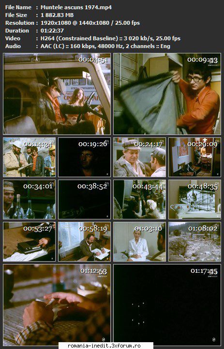 Muntele ascuns (1974) - sasadoru - Filme rom�nesti - Romanian Movies