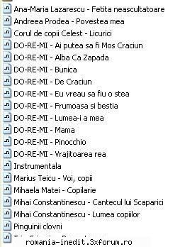 Muzica romaneasca pentru copii - la cerere Muzica pt copii.rar - Cantece pentru copii - Songs for kids