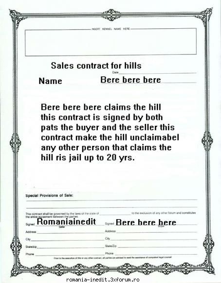 My HILL (serie noua) - my hill e cumparat d mine va arat si contractul - Jocuri pe Forum - Parlor games