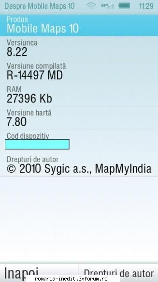 NEW SYGIC MOBLILE V 10 build 8.22 - Eu l-am downlodat de AICI . Am instalat - GPS Maps & Mapping - Download