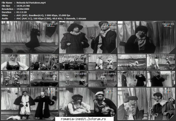 Nebunia lui Pantalone (1971) (Teatru) - sasadoru - Teatru rom�nesc - Romanian Theater