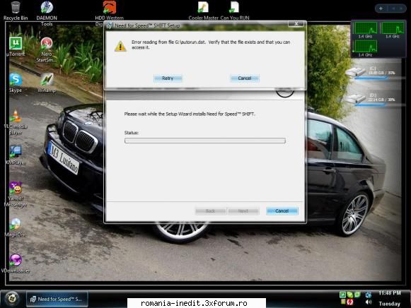 Need For Speed Shift RELOADED - mie imi da erroarea asta ce pot face????? - Jocuri - Games