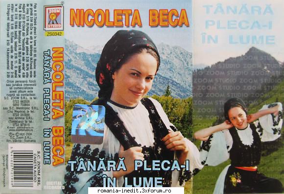Nicoleta Beca - Tanara pleca-i in lume ZS 0342 - sorin00098 - Muzica populara romaneasca - Romanian folk