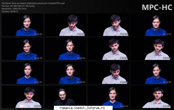 Nina sau despre fragilitatea pescărușilor �mpăiați(Teatru Radu Stanca) - bgl23 - Teatru rom�nesc - Romanian Theater
