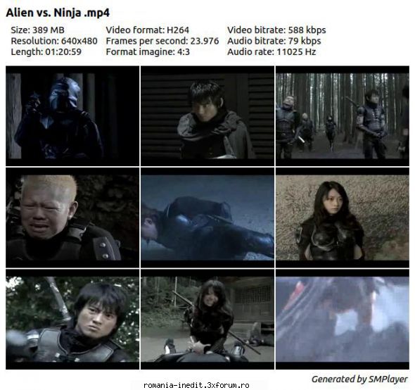 Ninja vs Alien ( p BluRay DTS x264-CHD - Alien vs. Ninja (2010) Mp4 Subtitrare / Romana - Filme - Movies