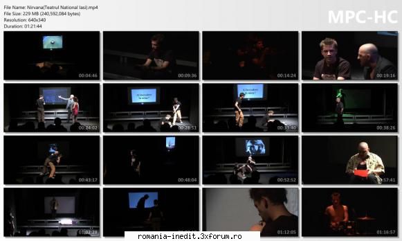 Nirvana(Teatrul National Iasi) - regie, text: Liviu Cristian cu: Vlad - Teatru rom�nesc - Romanian Theater