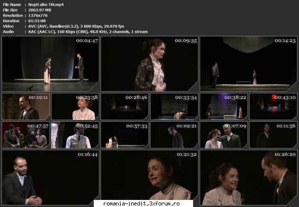 Nopti Albe (Teatrul National Timisoara) - sasadoru - Teatru rom�nesc - Romanian Theater