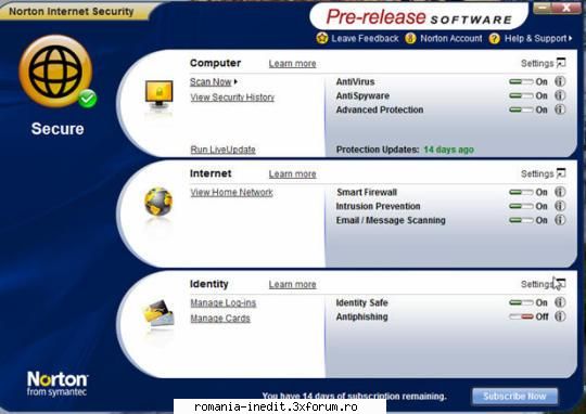Norton Anti-Virus 2009 Pre-Realase (free trial) - NOT TESTED Vă rugăm să - Software