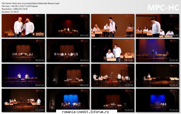 Nota zero la purtare(Opera Nationala Brasov) - Distribuția: Maria - Teatru rom�nesc - Romanian Theater