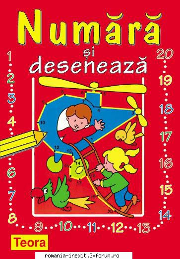 Numara si deseneaza - Copiii vor invata sa numere de la 1 la 20 - Carti pentru copii - Books