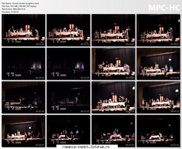 Nunta micilor burghezi - bgl23 - Teatru rom�nesc - Romanian Theater