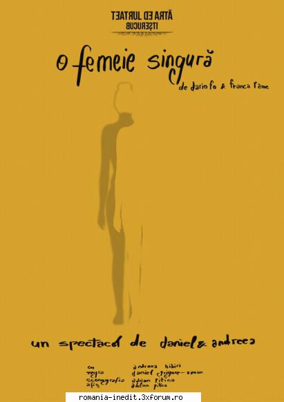 O Femeie Singura (2017)(Teatrul de Artă) - O Femeie Singura (2017)(T - Teatru rom�nesc - Romanian Theater