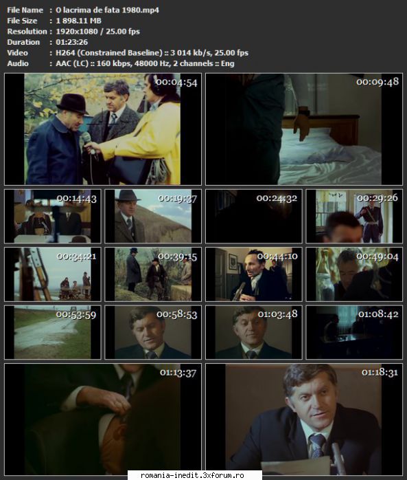 O lacrima de fata (1980) - sasadoru - Filme rom�nesti - Romanian Movies