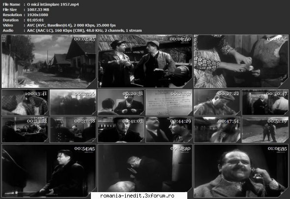 O mică �nt�mplare!... (1957) - Am incercat sa modific poza de mai - Filme rom�nesti - Romanian Movies