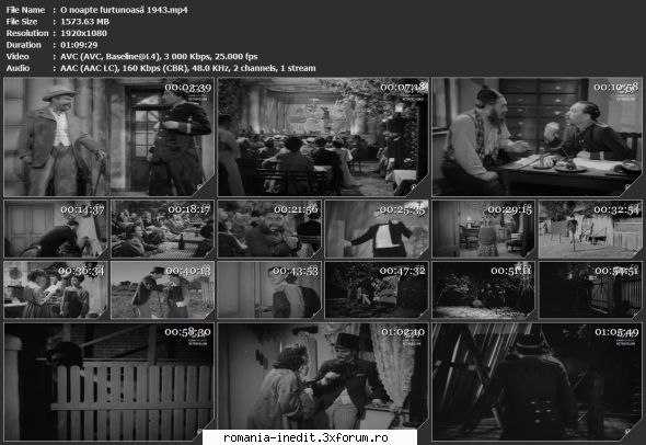 O noapte furtunoasa (1943) - sasadoru - Filme rom�nesti - Romanian Movies