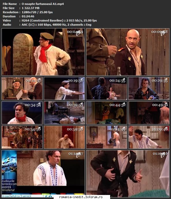O noapte furtunoasa (2013) (Teatru TV) - sasadoru - Teatru rom�nesc - Romanian Theater