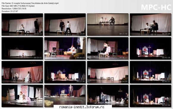 O noapte furtunoasa( Facultatea de Arte Galați) - DISTRIBUTIE Mihai - Teatru rom�nesc - Romanian Theater