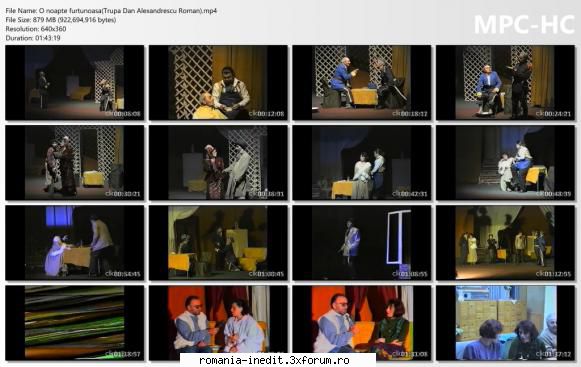 O noapte furtunoasa(Trupa Dan Alexandrescu Roman) - bgl23 - Teatru rom�nesc - Romanian Theater