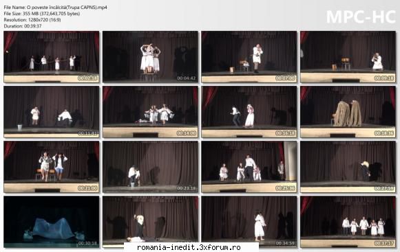 O poveste �nc�lcită(Trupa CAPNS) - bgl23 - Teatru rom�nesc - Romanian Theater