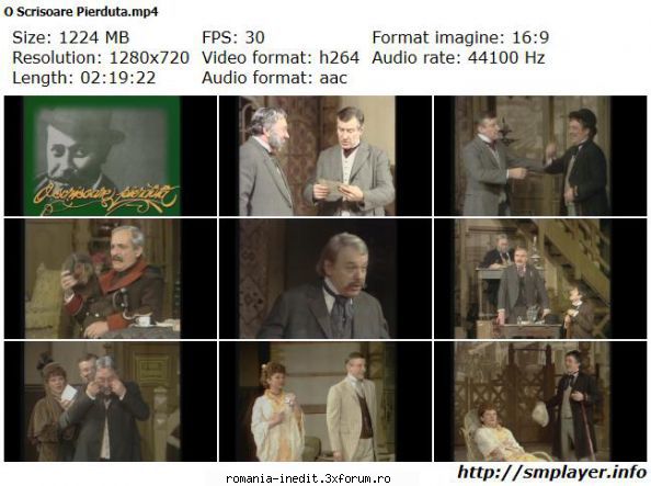 O scrisoare pierduta (1982) (Teatru) - O Scrisoare Pierduta (1982) A - Teatru rom�nesc - Romanian Theater