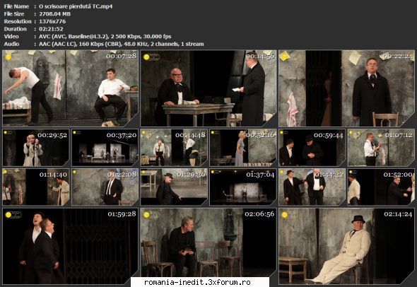O scrisoare pierduta (Teatrul De Comedie)(2011) - sasadoru - Teatru rom�nesc - Romanian Theater