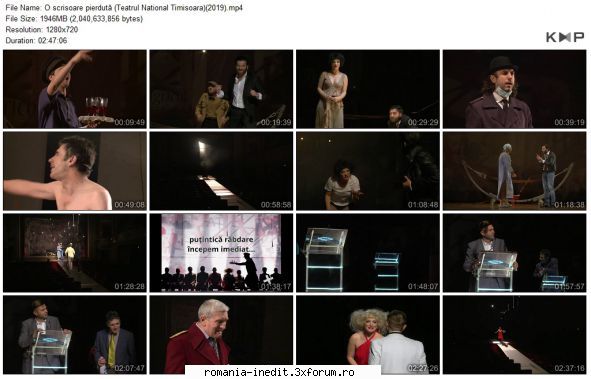 O scrisoare pierdută (Teatrul National Timisoara) (2019) - raganar - Teatru rom�nesc - Romanian Theater