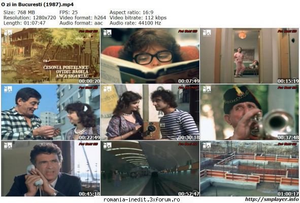 O zi �n Bucuresti (1987) - marianvo - Filme rom�nesti - Romanian Movies