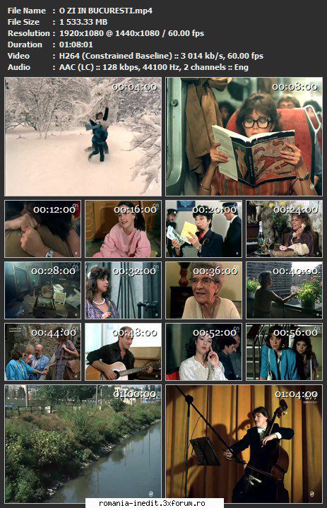 O zi �n Bucuresti (1987) - sasadoru - Filme rom�nesti - Romanian Movies