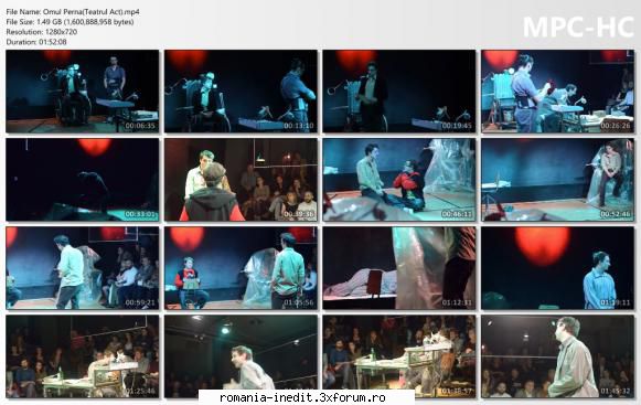 Omul perna(Teatrul Act) - regia: Eugen Gyemant scenografia: Maria Nicola - Teatru rom�nesc - Romanian Theater