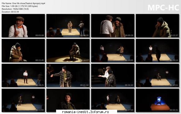 One life show(Teatrul Apropo) - De Mihai Ignat Cu: Theo Gabăr - Teatru rom�nesc - Romanian Theater