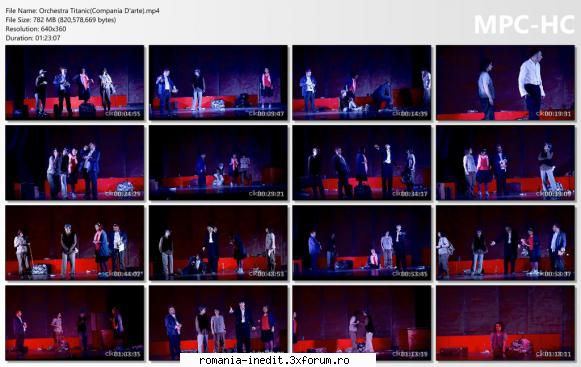 Orchestra Titanic(Compania D'arte) - Distribuţia spectacolului � �n - Teatru rom�nesc - Romanian Theater